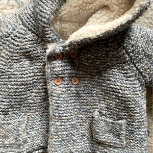 Zara knit Sherpa sweater